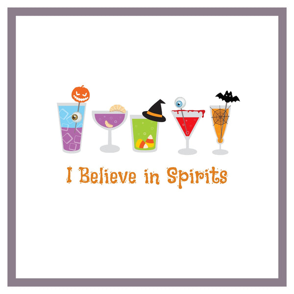 I Believe in Spirits Halloween Cocktail Napkins - 25 pack
