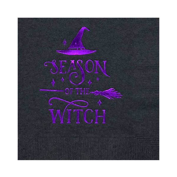 Season of the Witch Halloween Party Cocktail Napkins - 25 pack