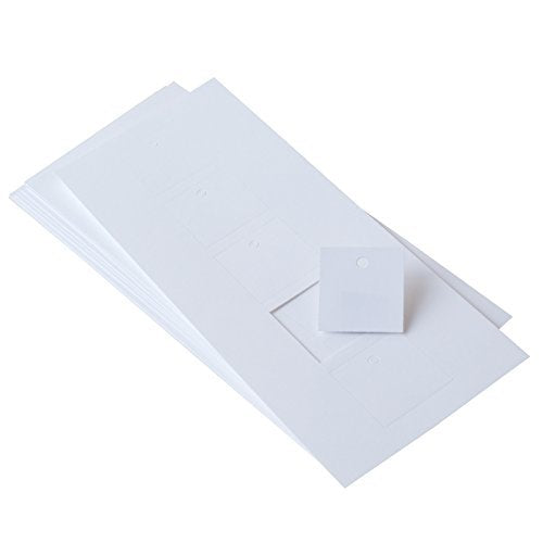 White Small Square Tags