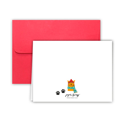 Dogs and Cats Seasons Greetings Christmas Cards