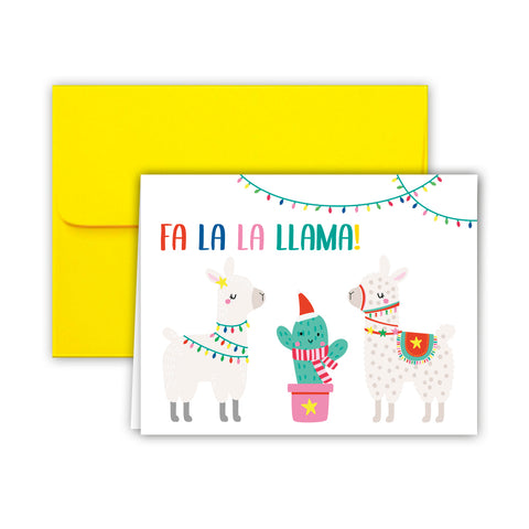 Fa La Llama Christmas Cards
