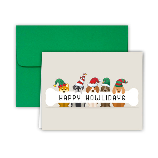 Happy Howlidays Dogs Christmas Cards