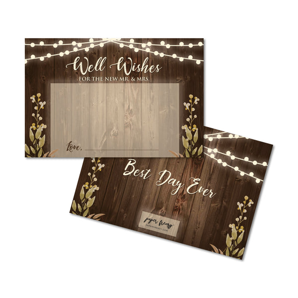 Rustic Well Wishes Cards