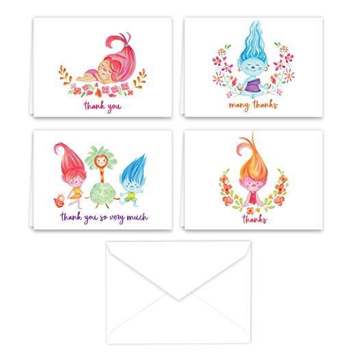 Troll Themed Thank You Note Cards
