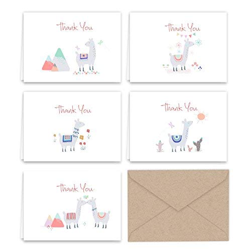 Llama Thank You Note Cards